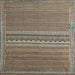 Square Machine Washable Abstract Brown Rug, wshabs5181