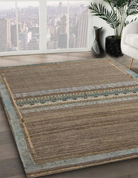 Abstract Brown Modern Rug, abs5181