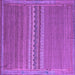 Square Machine Washable Abstract Purple Modern Area Rugs, wshabs5181pur