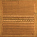 Square Abstract Orange Modern Rug, abs5181org