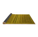 Sideview of Abstract Yellow Modern Rug, abs5181yw