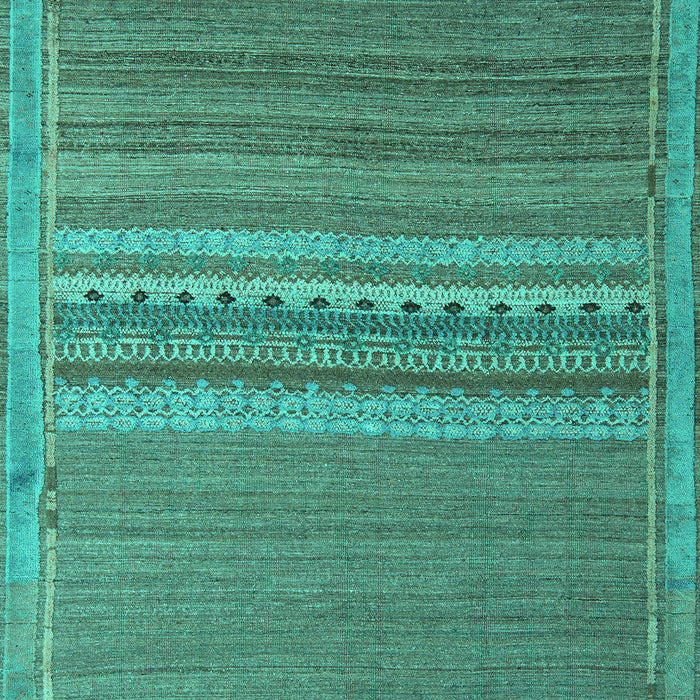Machine Washable Abstract Turquoise Modern Area Rugs, wshabs5181turq