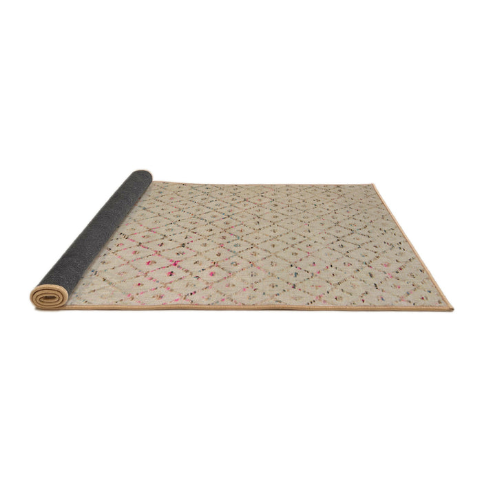 Sideview of Abstract Brown Solid Rug, abs5182
