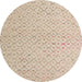 Round Machine Washable Abstract Brown Sugar Brown Rug, wshabs5182