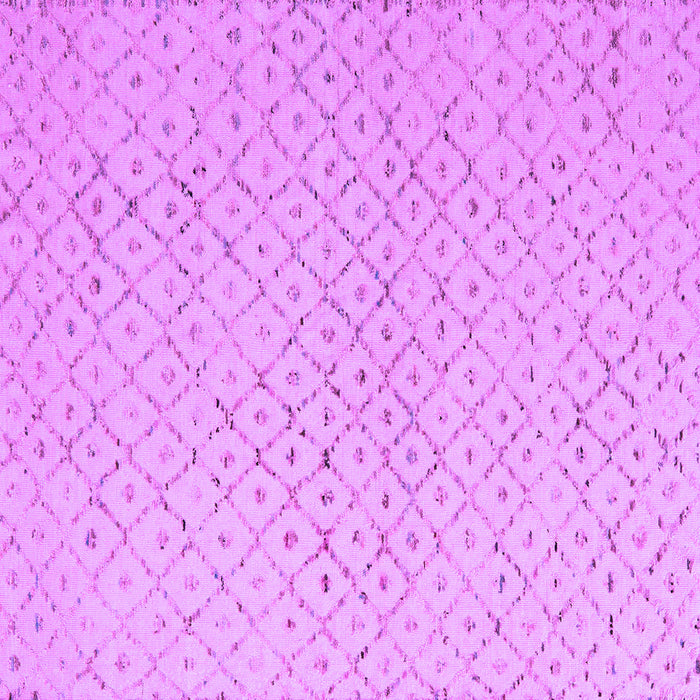 Square Solid Purple Modern Rug, abs5182pur