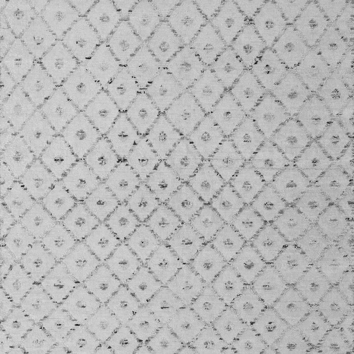 Machine Washable Solid Gray Modern Rug, wshabs5182gry