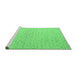 Sideview of Machine Washable Solid Emerald Green Modern Area Rugs, wshabs5182emgrn