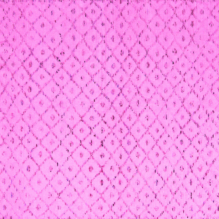 Square Machine Washable Solid Pink Modern Rug, wshabs5182pnk