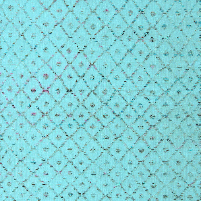 Machine Washable Solid Light Blue Modern Rug, wshabs5182lblu