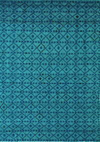 Abstract Turquoise Modern Rug, abs5183turq