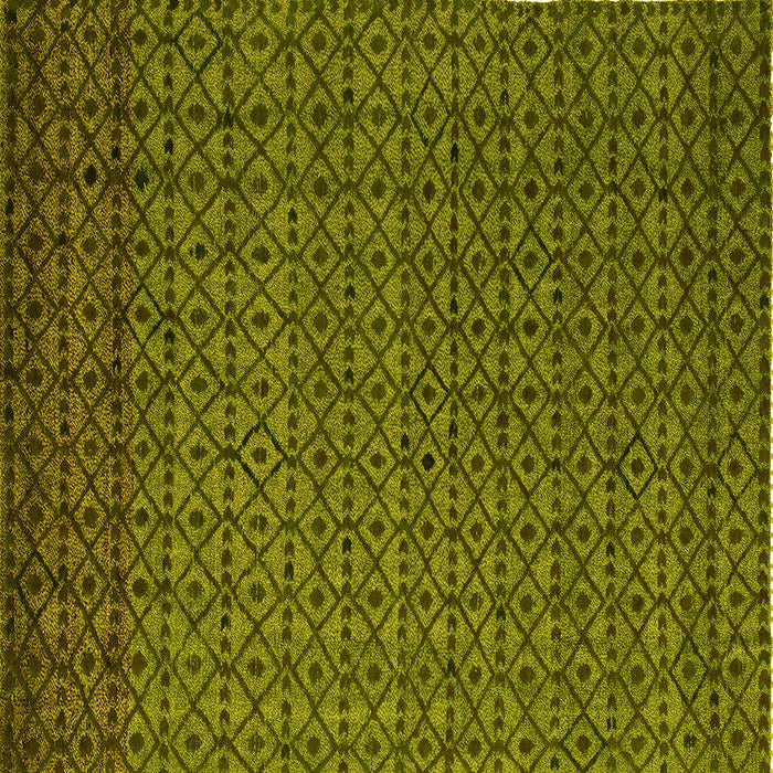 Square Abstract Yellow Modern Rug, abs5183yw