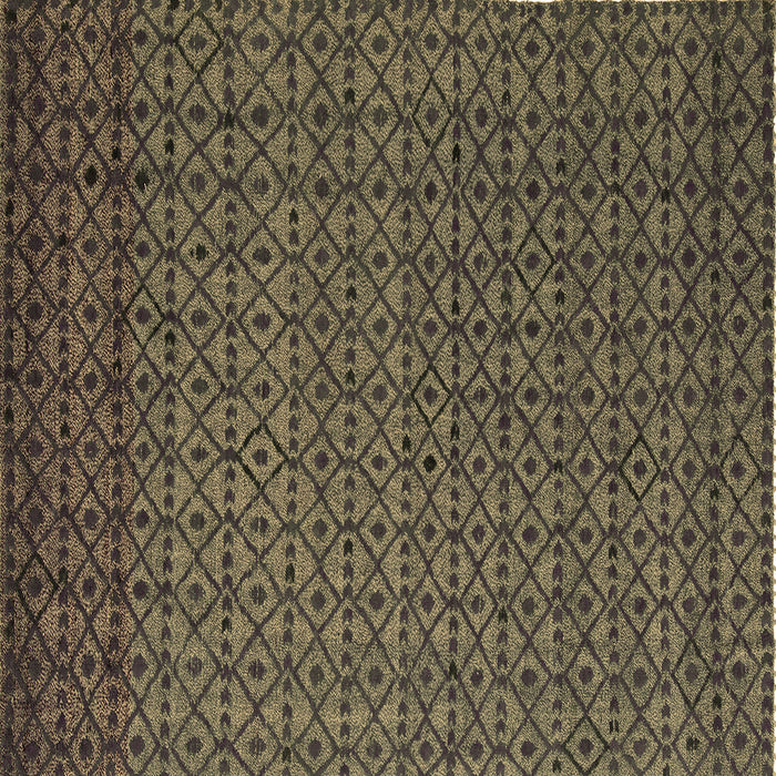 Square Abstract Brown Modern Rug, abs5183brn