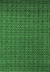 Abstract Emerald Green Modern Rug, abs5183emgrn