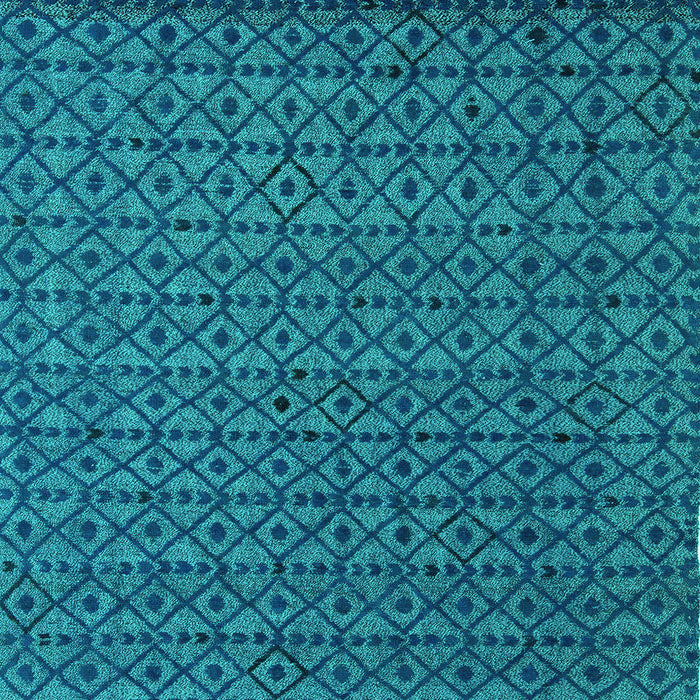 Machine Washable Abstract Turquoise Modern Area Rugs, wshabs5183turq