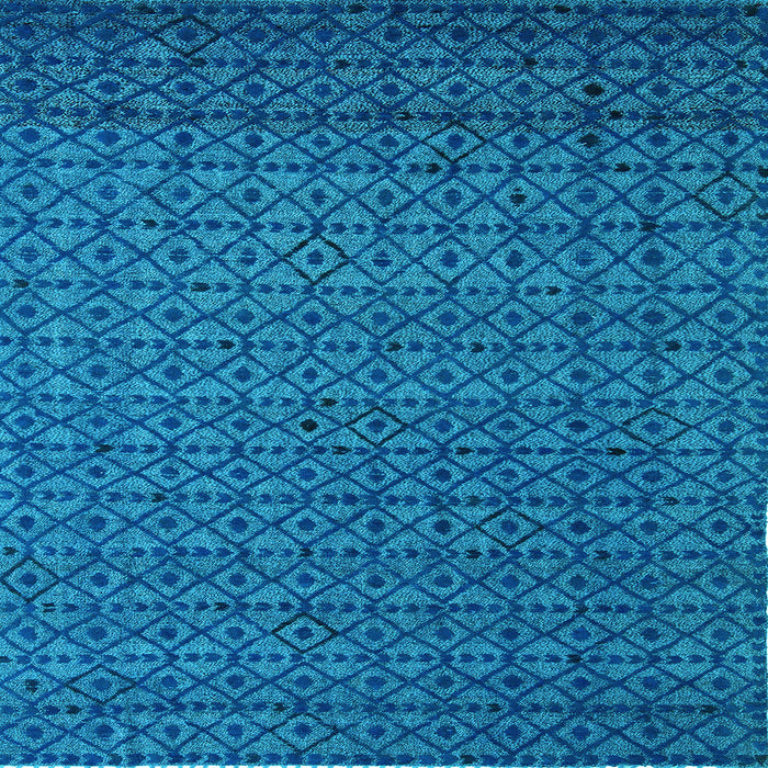 Square Abstract Light Blue Modern Rug, abs5183lblu