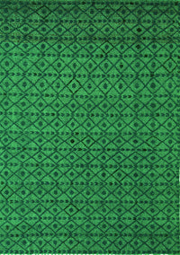 Abstract Green Modern Rug, abs5183grn