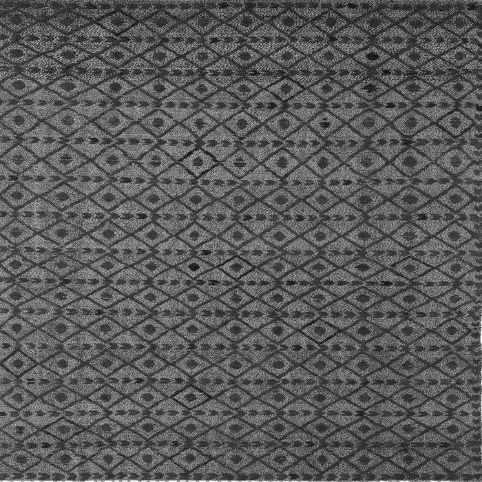 Square Abstract Gray Modern Rug, abs5183gry