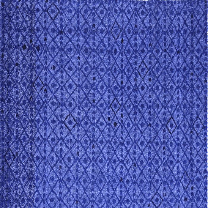 Square Machine Washable Abstract Blue Modern Rug, wshabs5183blu
