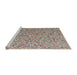 Sideview of Machine Washable Abstract Mauve Taupe Purple Rug, wshabs5184