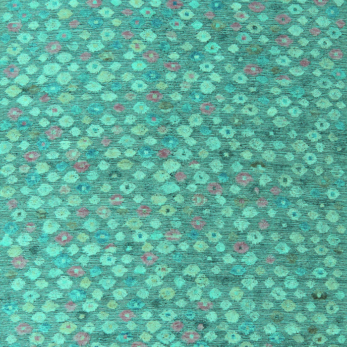 Machine Washable Abstract Turquoise Modern Area Rugs, wshabs5184turq