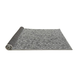 Sideview of Abstract Gray Modern Rug, abs5184gry