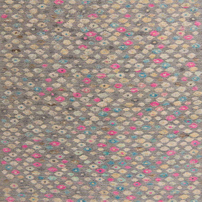 Square Machine Washable Abstract Mauve Taupe Purple Rug, wshabs5184