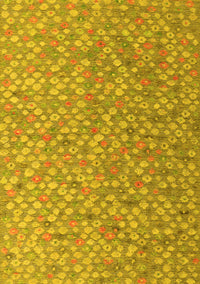 Abstract Yellow Modern Rug, abs5184yw