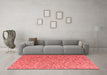 Modern Red Washable Rugs