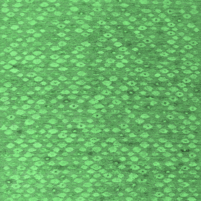 Square Machine Washable Abstract Emerald Green Modern Area Rugs, wshabs5184emgrn