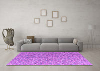 Machine Washable Abstract Purple Modern Rug, wshabs5184pur