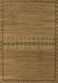 Abstract Brown Modern Rug, abs5185brn