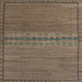 Square Machine Washable Abstract Dark Almond Brown Rug, wshabs5185