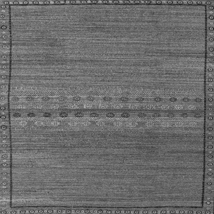 Square Abstract Gray Modern Rug, abs5185gry