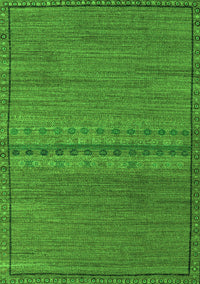 Abstract Green Modern Rug, abs5185grn