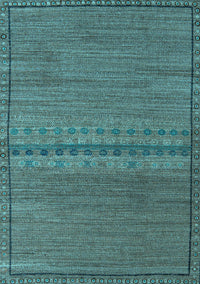 Abstract Light Blue Modern Rug, abs5185lblu