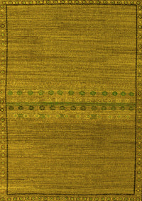 Abstract Yellow Modern Rug, abs5185yw