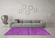 Machine Washable Abstract Purple Modern Area Rugs in a Living Room, wshabs5185pur