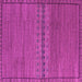 Square Machine Washable Abstract Pink Modern Rug, wshabs5185pnk