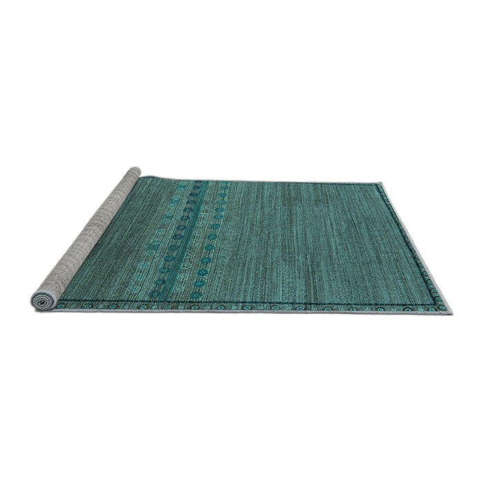Sideview of Machine Washable Abstract Light Blue Modern Rug, wshabs5185lblu