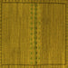 Square Abstract Yellow Modern Rug, abs5185yw