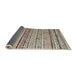 Sideview of Abstract Dark Almond Brown Modern Rug, abs5186