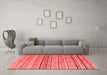 Modern Red Washable Rugs