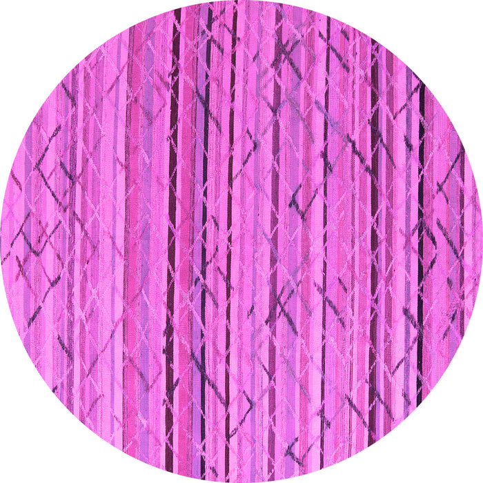 Round Abstract Pink Modern Rug, abs5186pnk