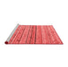 Modern Red Washable Rugs