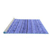 Sideview of Machine Washable Abstract Blue Modern Rug, wshabs5186blu