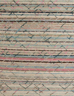 Abstract Dark Almond Brown Modern Rug, abs5186