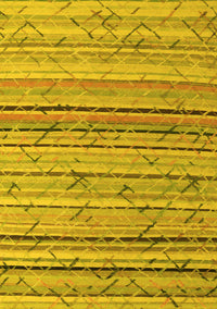 Abstract Yellow Modern Rug, abs5186yw