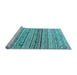 Sideview of Machine Washable Abstract Light Blue Modern Rug, wshabs5186lblu