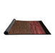 Sideview of Abstract Red Modern Rug, abs5187