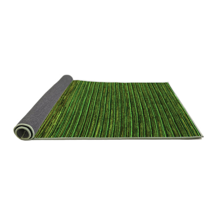 Sideview of Abstract Green Modern Rug, abs5187grn